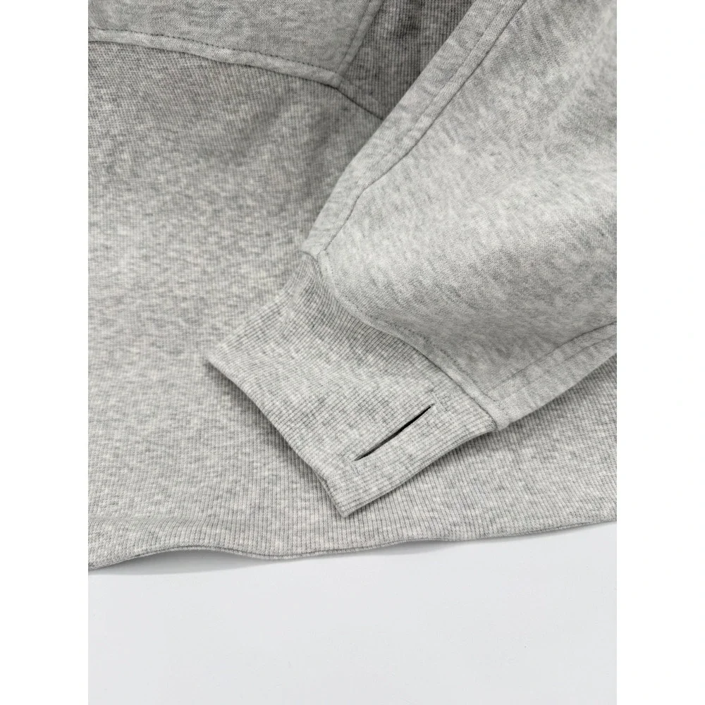 Lululemon Scuba Oversized Funnel Neck Half Zip Heathered Core Light Grey XL/XXL